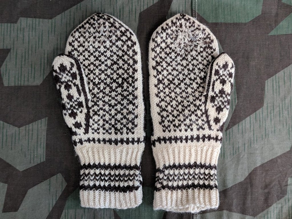 Brown and Cream Colored Mittens — image 2