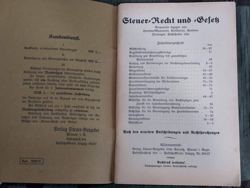 Taxes, Rights and Law Book from 1941 — image 2