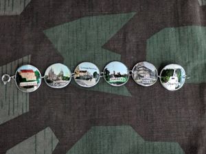 German Bracelet Made from Hiking Souvenir Tags