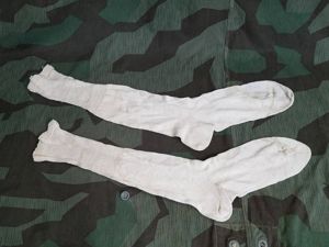 German Cream-Colored Socks Mens Size 11 -12