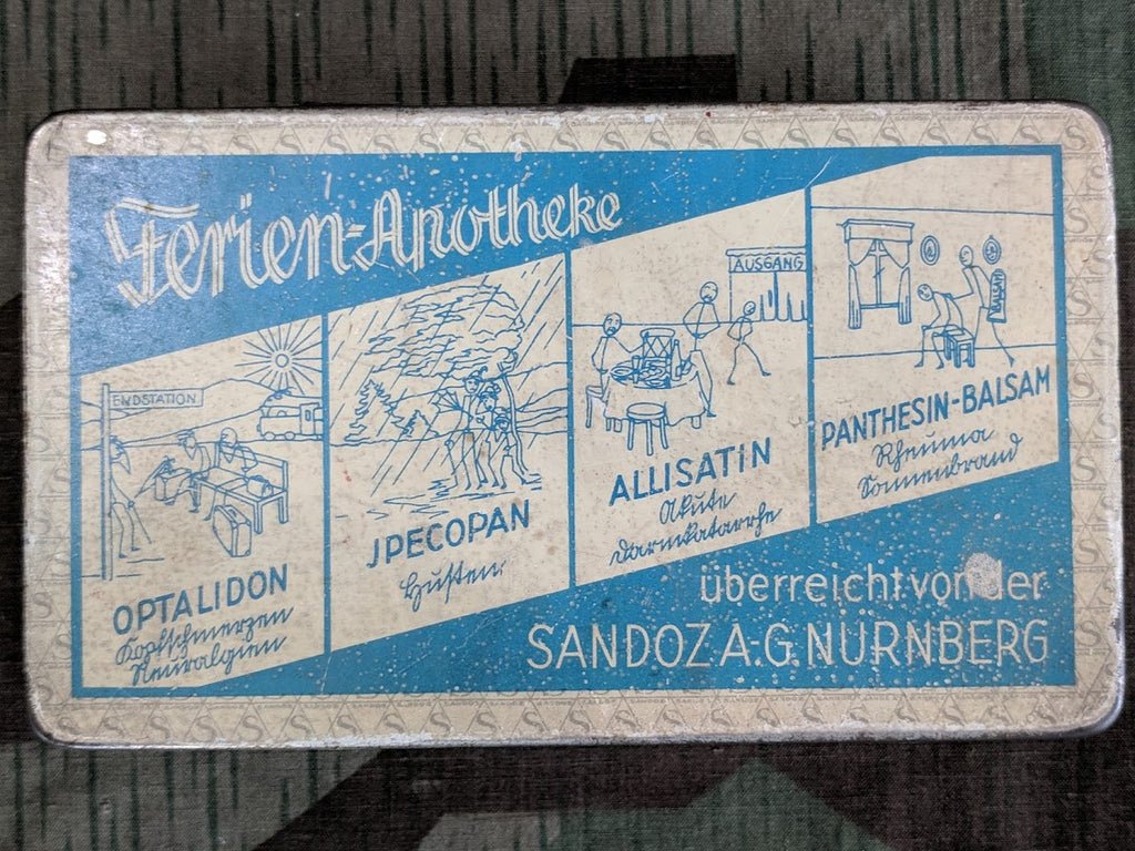 1930's Vacation Apothecary Tin — image 6