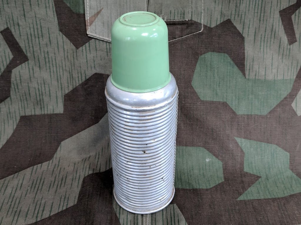 Original Thermos w/ Green Bakelite Cup — image 2