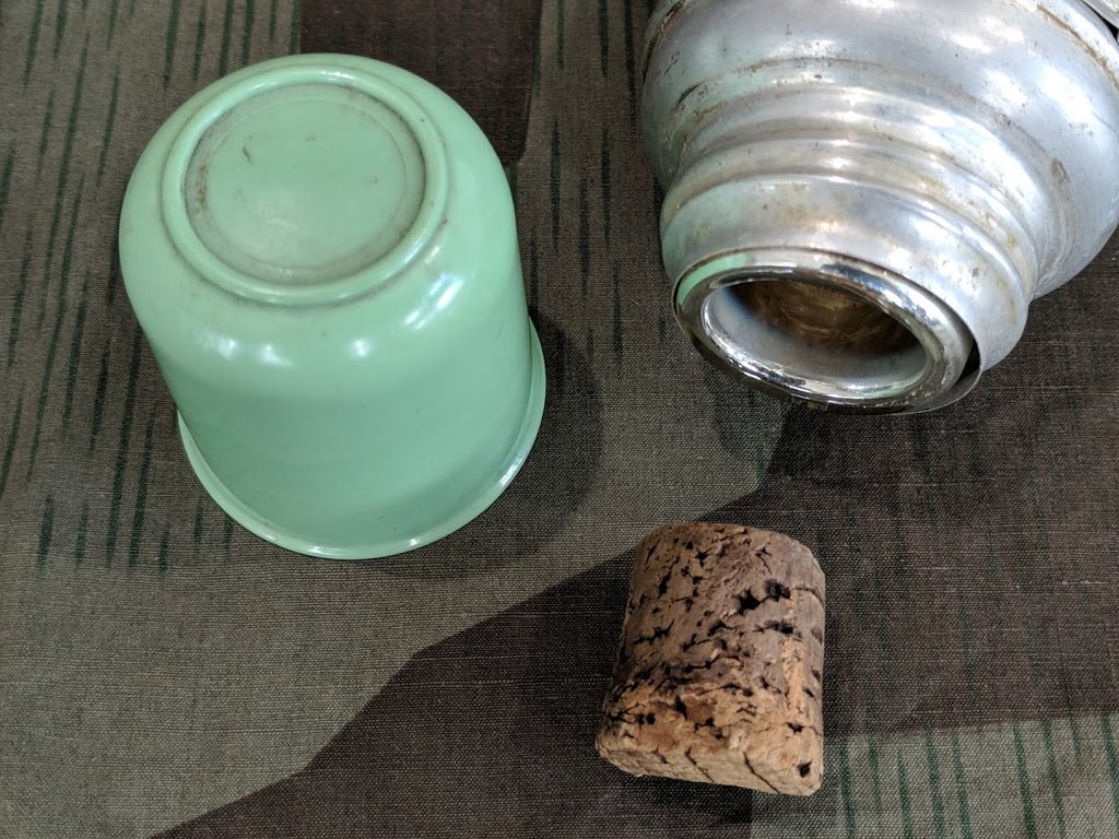 Original Thermos w/ Green Bakelite Cup — image 4