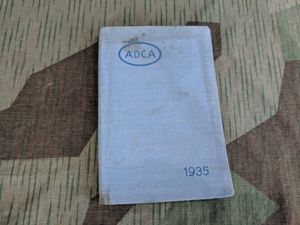 1935 ADCA Pocket Calendar Book