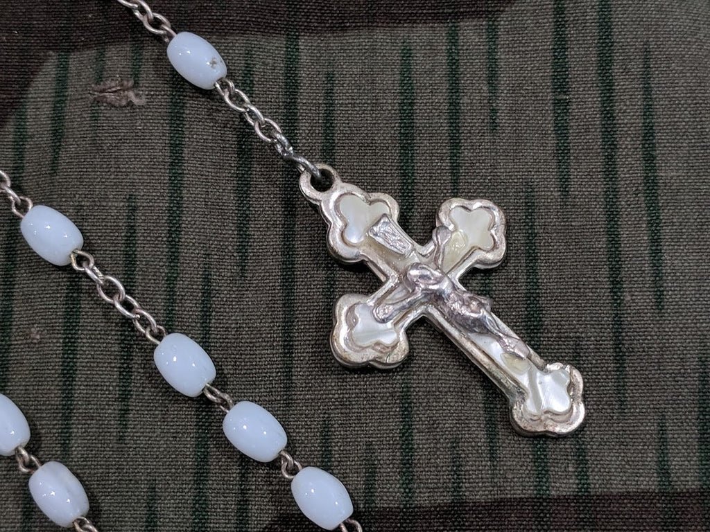 Silver and Mother of Pearl Rosary — image 2