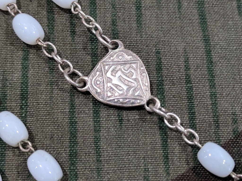 Silver and Mother of Pearl Rosary — image 3