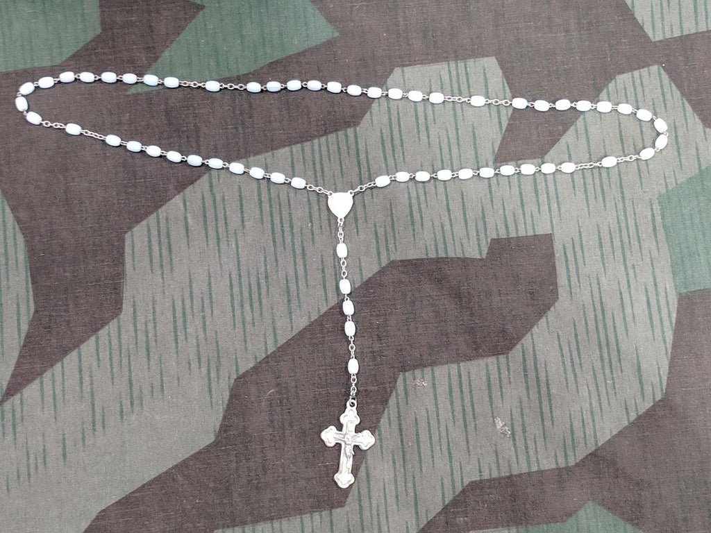 Silver and Mother of Pearl Rosary — image 5