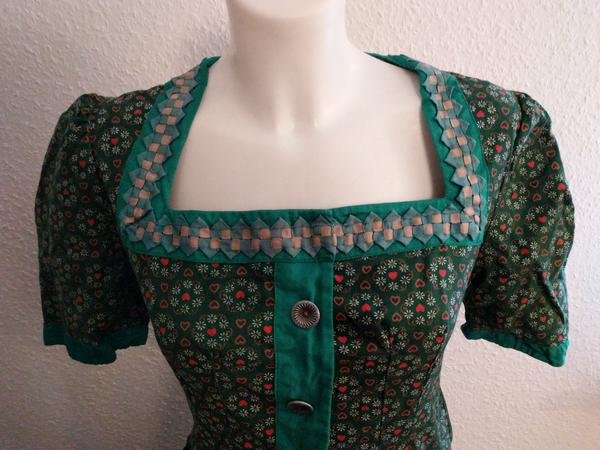 German Green Dirndl Heart Print(B-34' W-28') — image 6