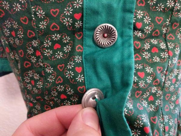 German Green Dirndl Heart Print(B-34' W-28') — image 8