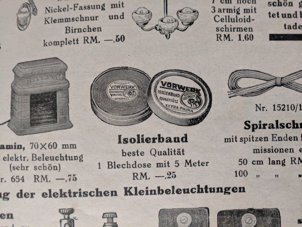 Original Vorwerk Tape Tin 5mtr with Tape — image 5