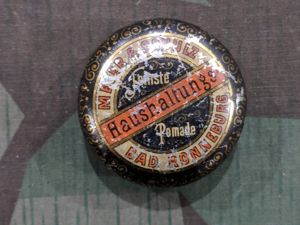Early German Pomade Hair Cream Tin