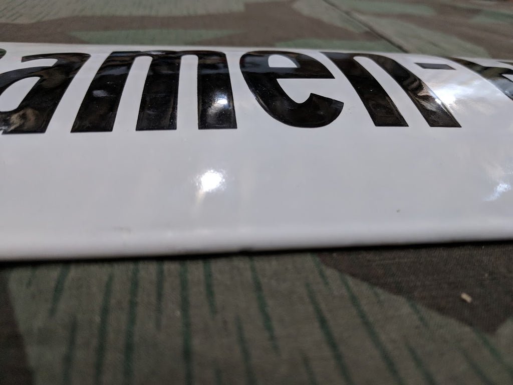 Damen-Friseur (Women's Hairdresser) Enamel Sign — image 3