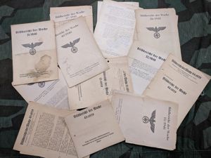 Lot of 10 AS-IS Bildbericht der Woche Pamphlets