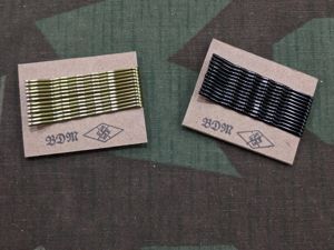 Reproduction BDM Hairpins / Bobby Pins on Card