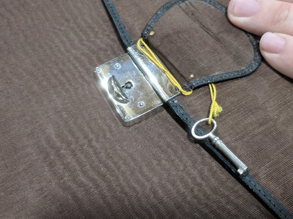 Leather Desk Blotter with Embossed Ship — image 4