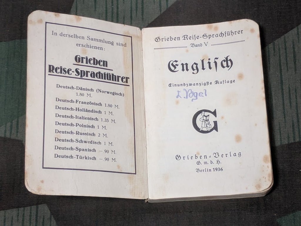 German-English Pocket Travel Dictionary 1936 — image 2