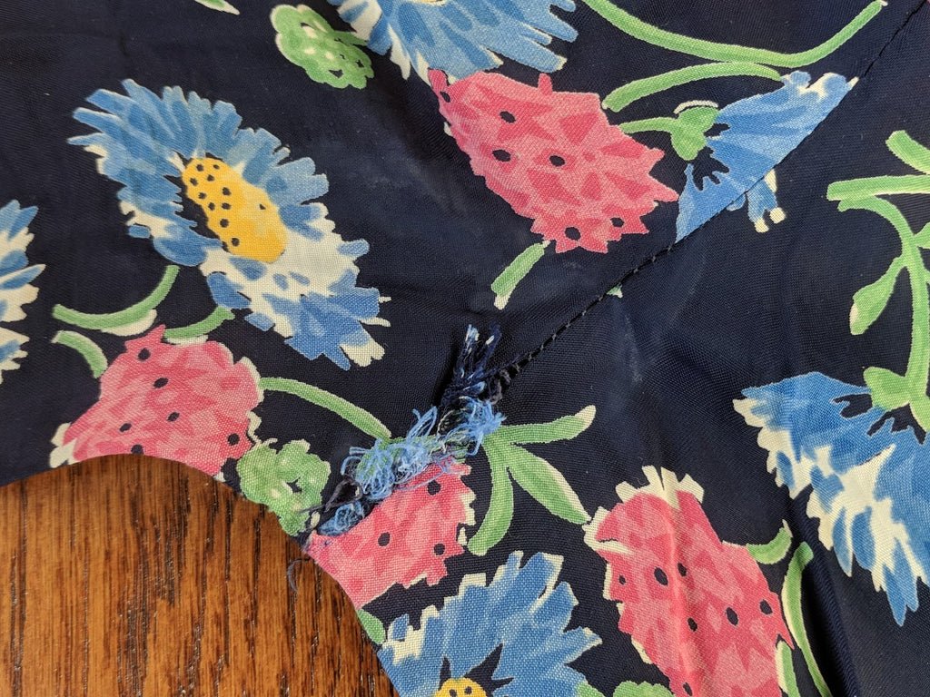 Blue Flower Print Dress w/ Matching Jacket(B-39' W-30' H-33') — image 17