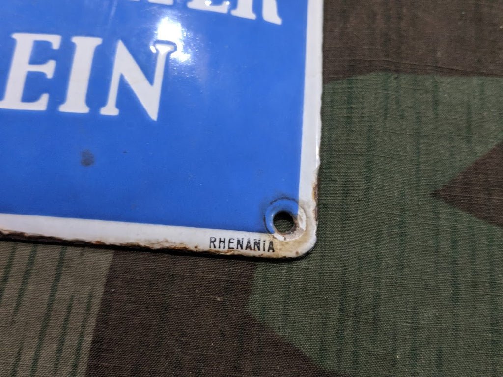 Pre-war Enamel Allianz Insurance Sign — image 2