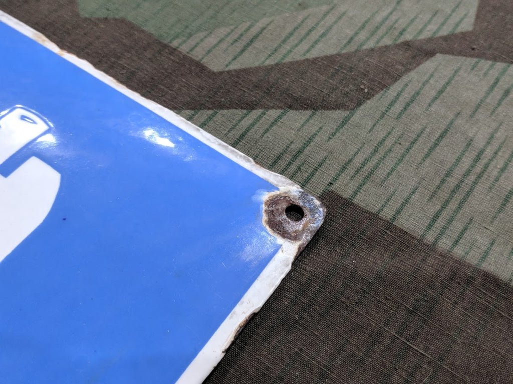 Pre-war Enamel Allianz Insurance Sign — image 4