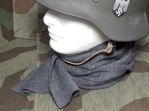 German Gray Wool Blend Scarf