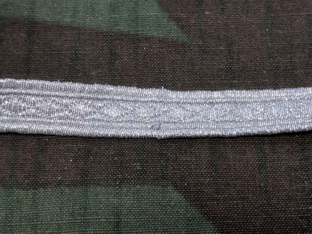 Wehrmacht & SS Metallic Silver Tresse 8mm (Sold by the Foot) — image 2
