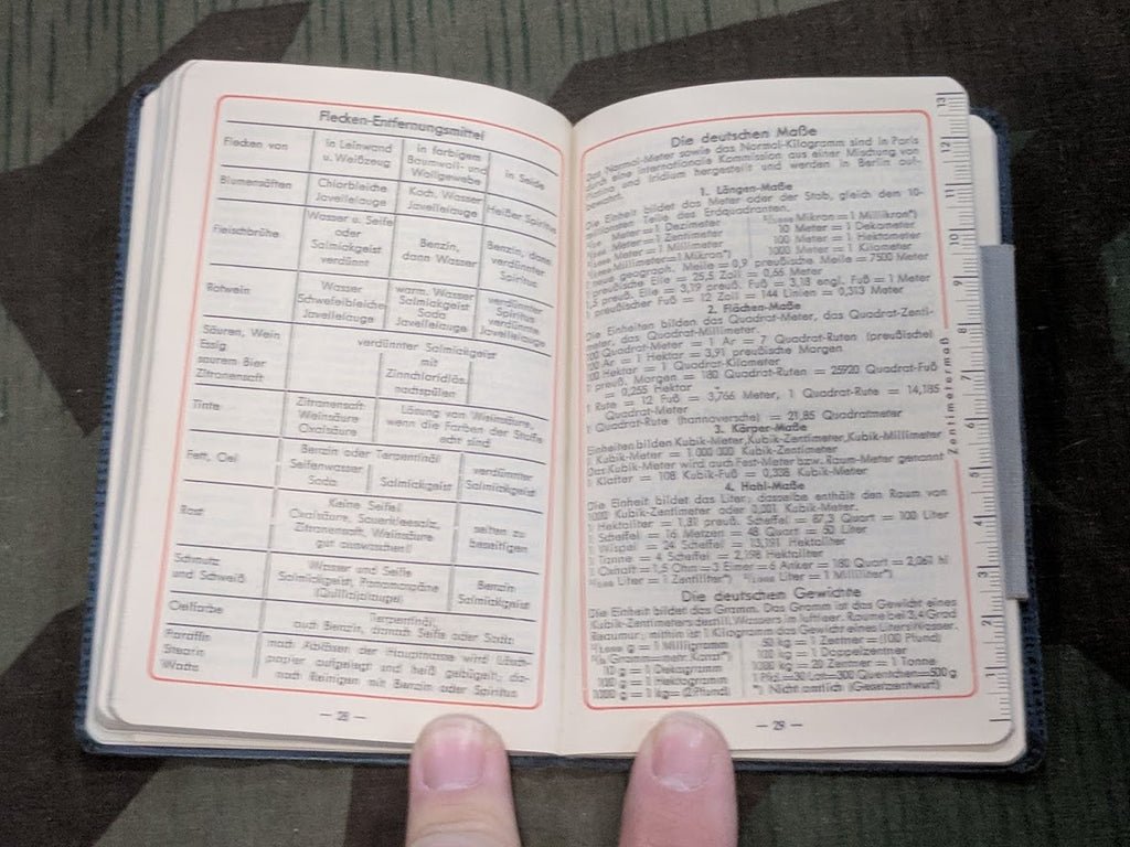 1938 Calendar / Day Planner with Feldpost Nr. — image 5