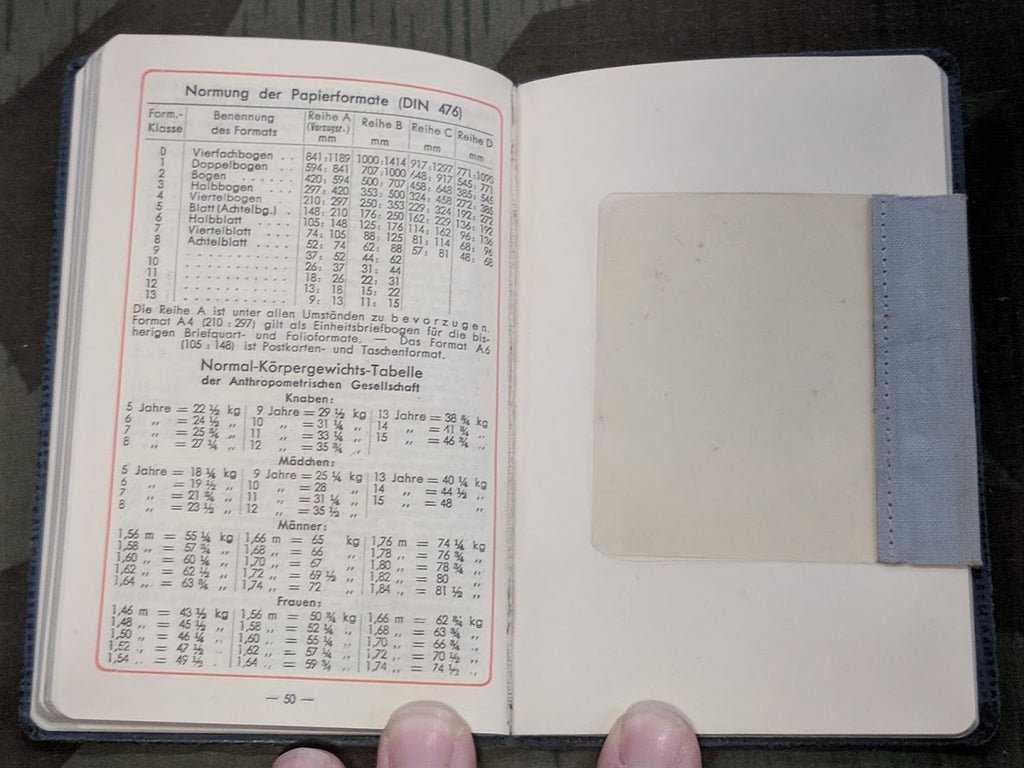 1938 Calendar / Day Planner with Feldpost Nr. — image 6