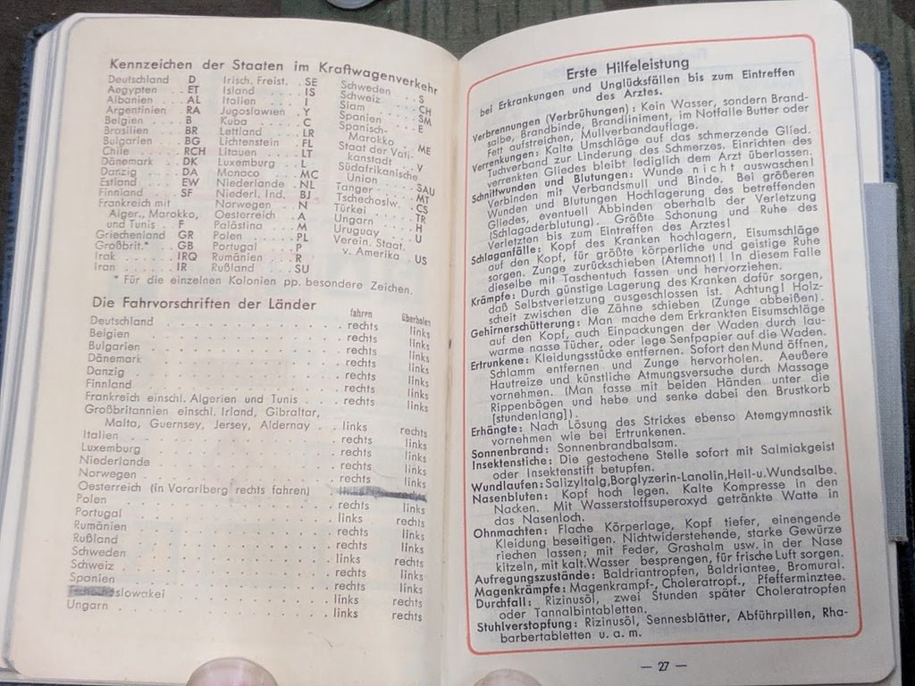 1938 Calendar / Day Planner with Feldpost Nr. — image 9