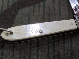 Small Pen Knife w/ Sütterlin Script