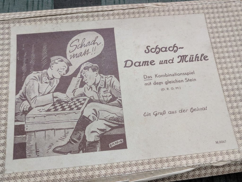 Soldiers Chess Game Set Schach Mühle Dame Complete — image 2