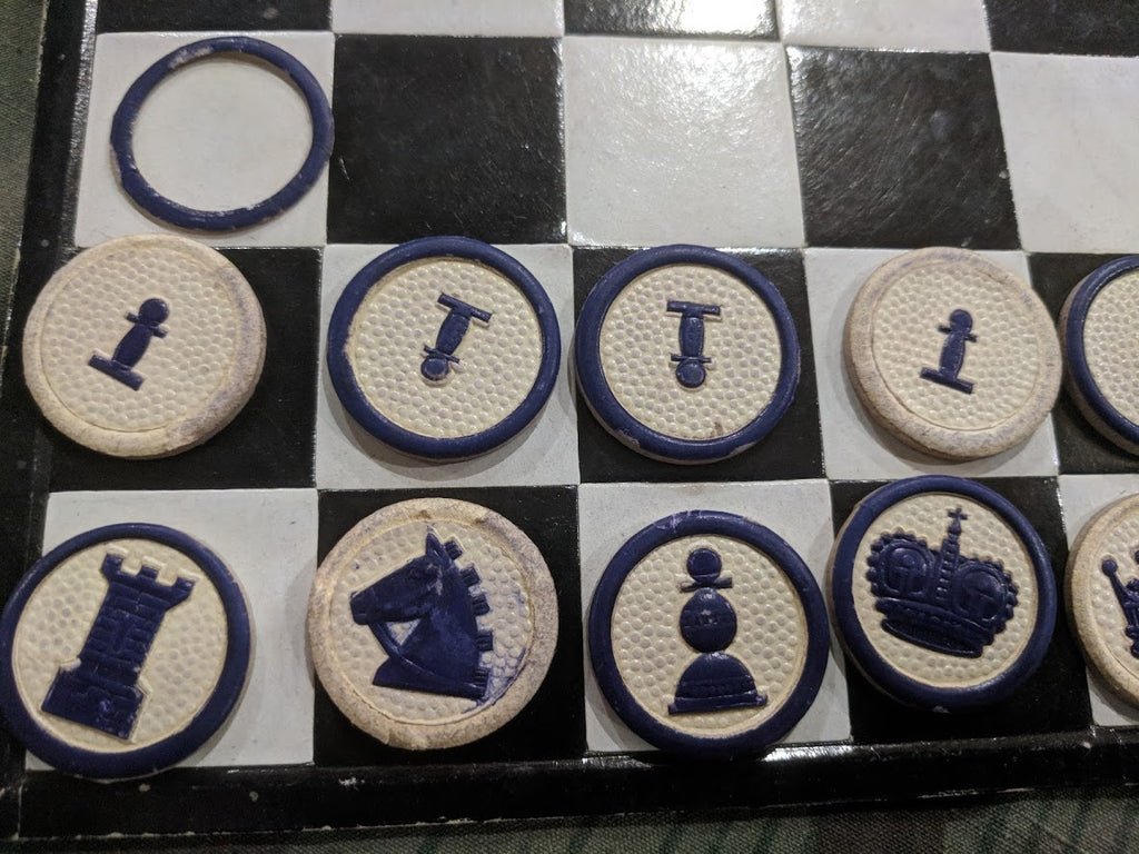 Soldiers Chess Game Set Schach Mühle Dame Complete — image 5