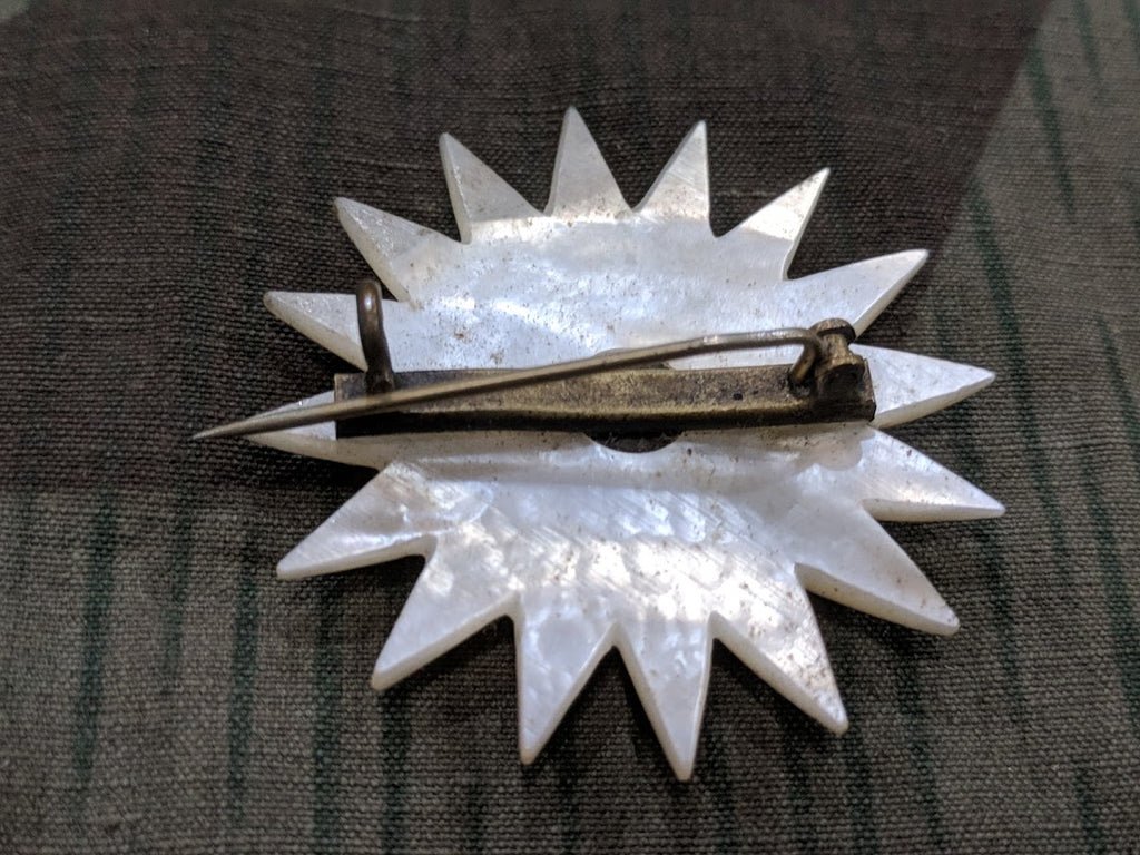 SALE! German Mother of Pearl Brooch in Original Box — image 4