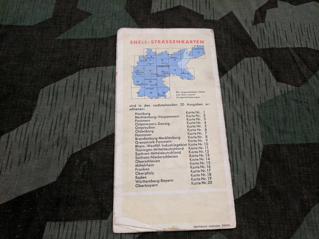 Original Shell Map of Saxony Sachsen and Mitteldeutschland — image 3
