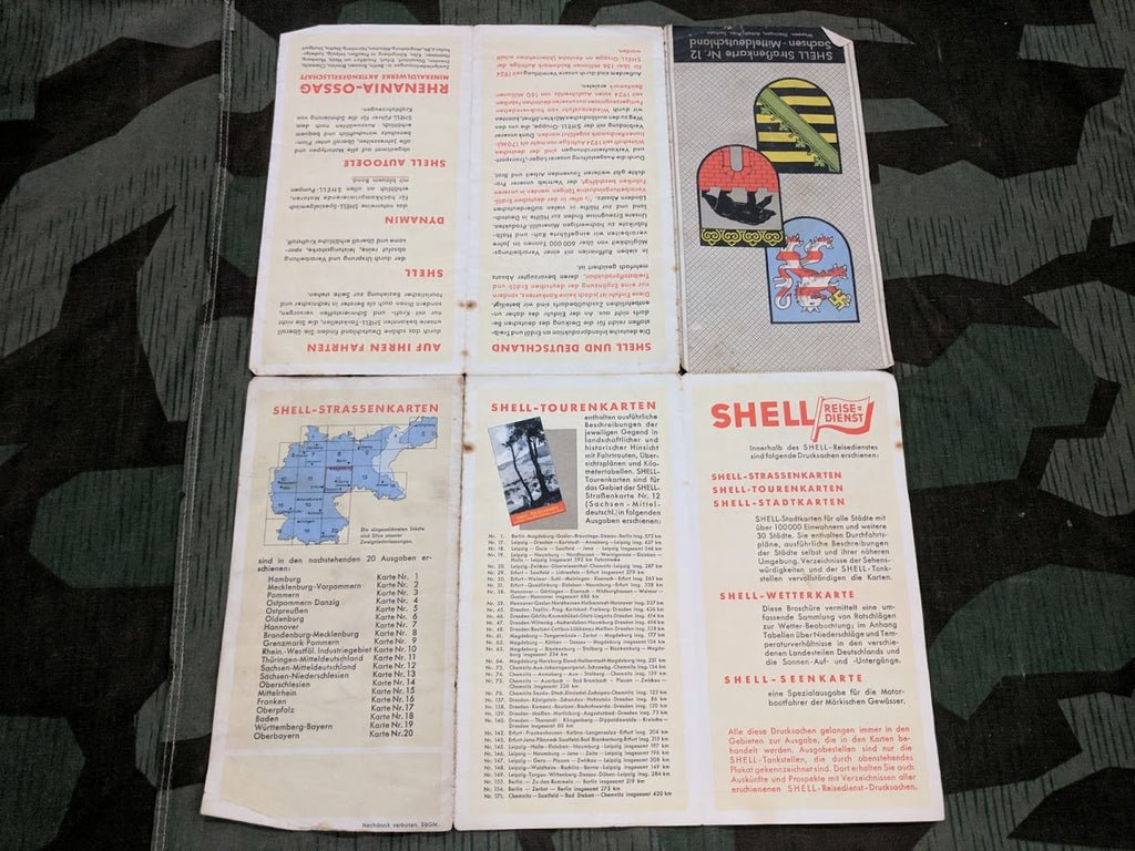 Original Shell Map of Saxony Sachsen and Mitteldeutschland — image 5