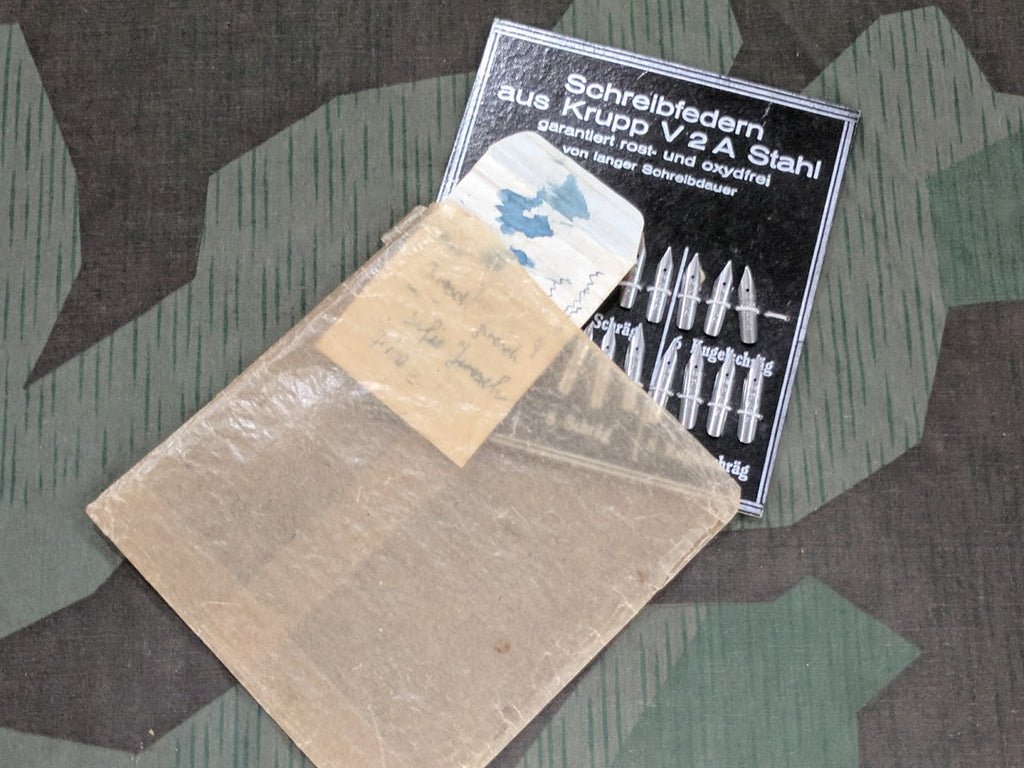 Pen Nibs on Card Made From Krupp Stahl — image 2
