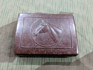 Bakelite Cigarette Case with Horse Design