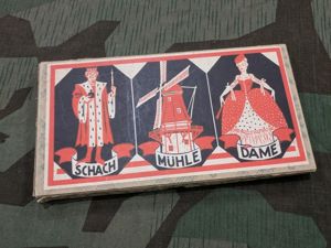 Chess Game Set Schach Mühle Dame Complete
