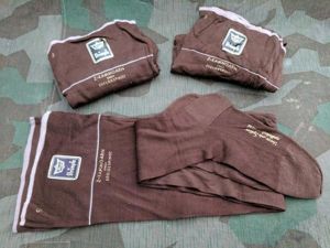 NOS German Heavy Seamed Stockings w/ Original Label (Size 9)