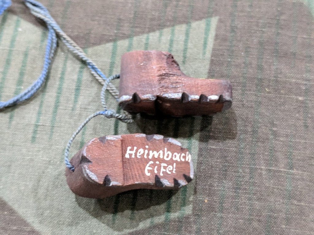 Heimbach Eifel Souvenir Wooden Boot Necklace — image 2