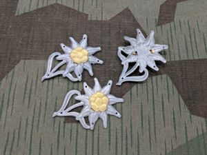 Original Gebirgsjäger Metal Hat Edelweiss
