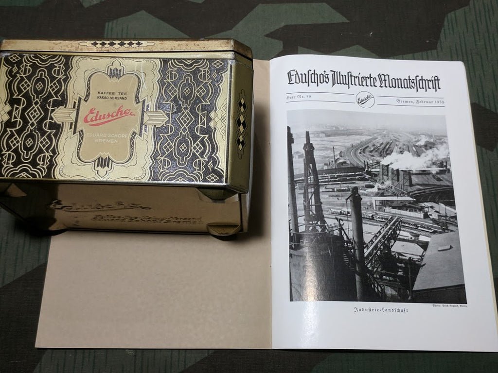 Eduscho Coffee Tea Tin w/ Magazine — image 7