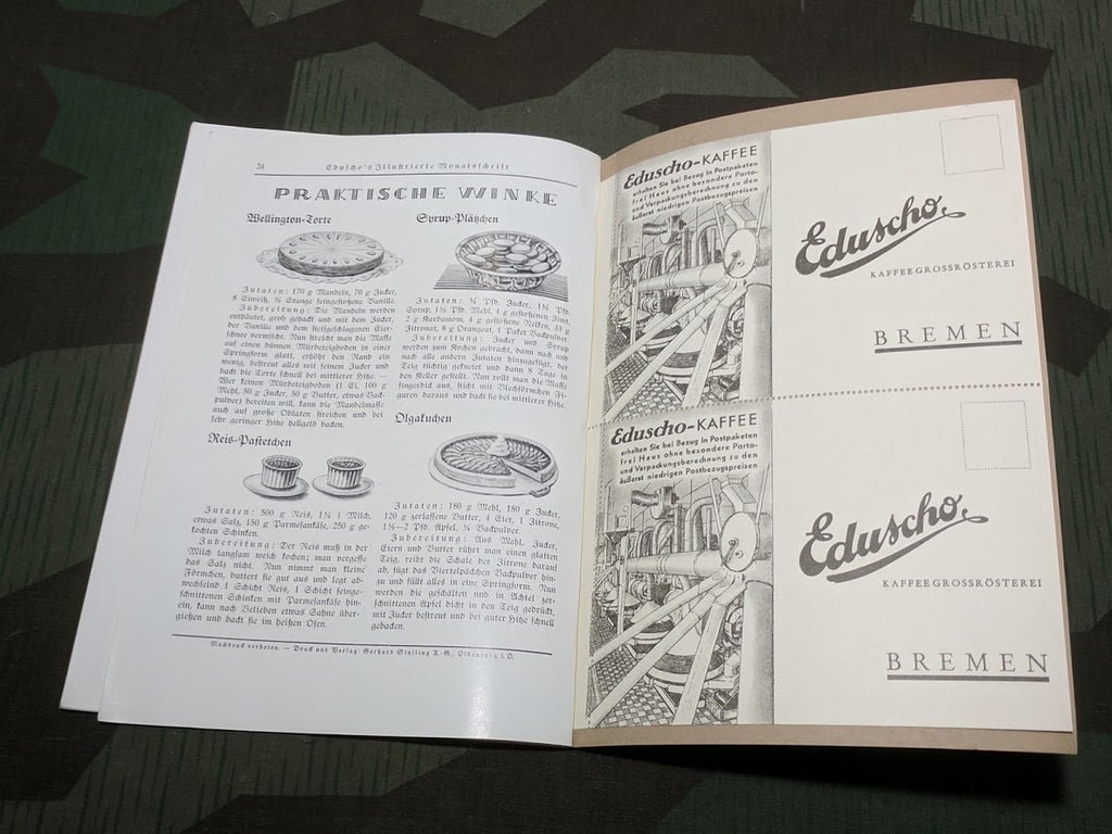 Eduscho Coffee Tea Tin w/ Magazine — image 9