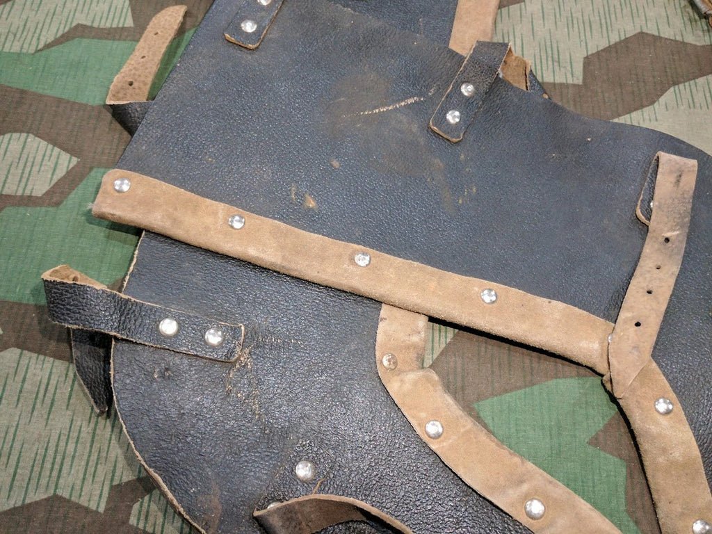 German Leather Motorcycle Shin Guards — image 3