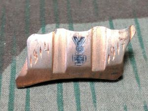 WWI German Brooch - Made from Artillery Shell Band