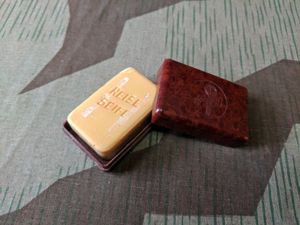 Thuringia Bakelite Travel Soap Container with Soap