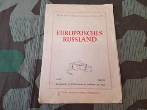 Original Tornisterschrift Map for Russia 1941