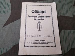 German Railroad Union Book 1922