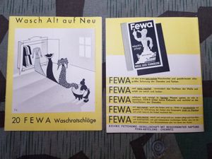 Fewa Clothing Soap Instruction Book SS SA