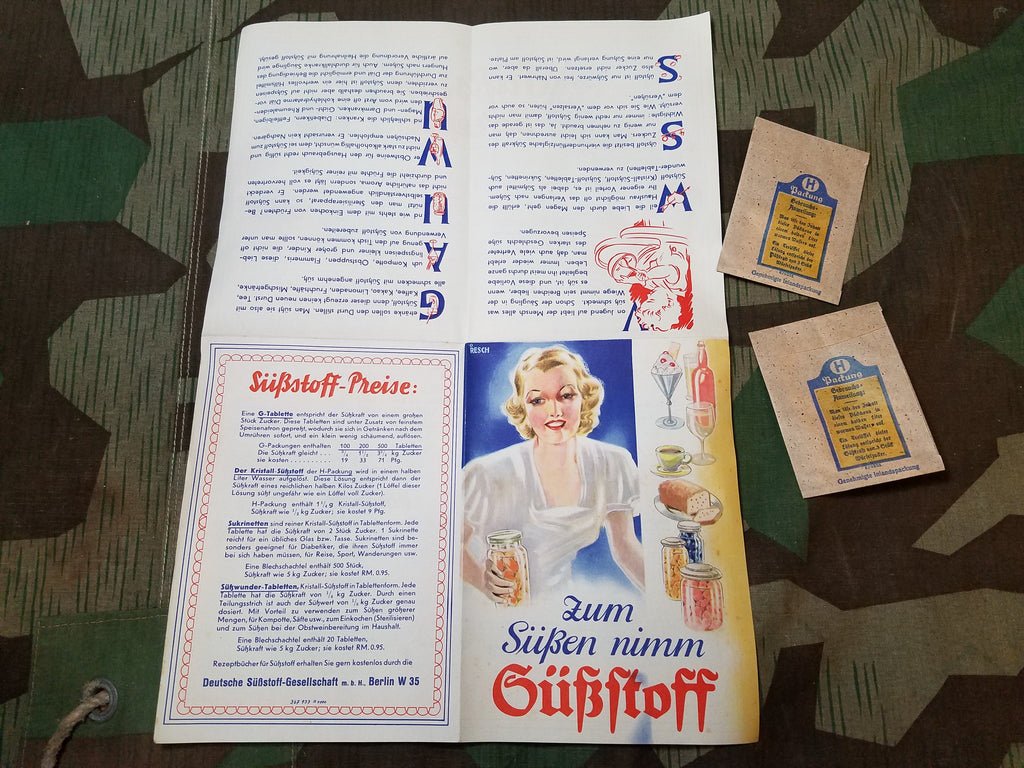 Original Saccharin Artificial Sweetener Packet and Booklet — image 3