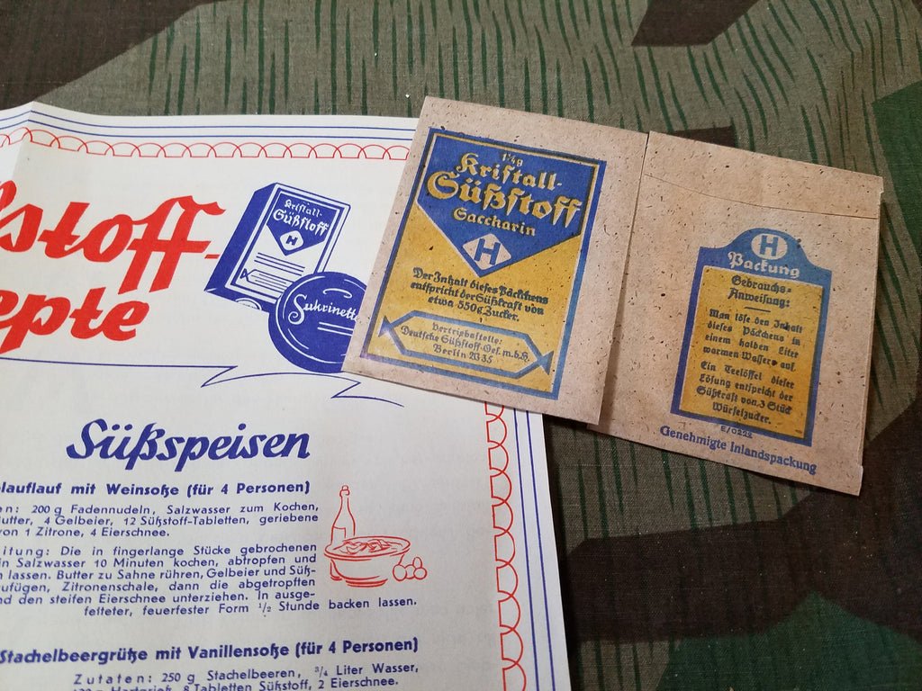 Original Saccharin Artificial Sweetener Packet and Booklet — image 4